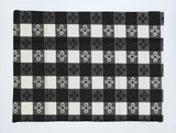 Poplin Tavern Gingham Checkered Dinner Table Placemats Holiday Home Decoration 13" x 19" (Pack of 4)