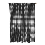 Poplin Tavern Gingham Check Print Polyester Window Curtain 58 Inch Wide