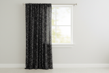 Cotton Curtain Floral Paisley Bandanna Print 58 Inch Wide - Black