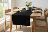 Poplin Table Runner Solid - Black