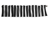 Cotton Window Valance Stripe Print 58 Inch Wide / 2 Inch Stripe - Black and White