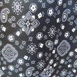 Poly-Cotton Bandanna Paisley Floral Print for Arts, Crafts, & Sewing