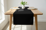 Poplin Table Runner Solid - Black