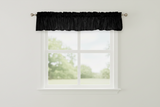 Crinkle Taffeta Window Valance 52" Wide - Black