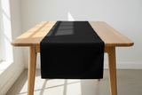 Poplin Table Runner Solid - Black