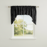 Velvet Embossed Damask Swag Window Valance 54" Wide / 36" Tall