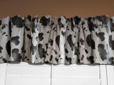 Cow Print Cotton Valance 58 Inch Wide