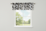 Cow Print Cotton Valance 58 Inch Wide