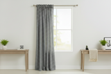 Cotton 1/8th Inch Small Gingham Checkered Curtain 58 Inch Wide - Black