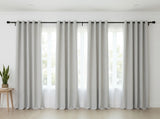 ""BACKOUT SALE"" Blackout Curtain Panel 52 Inch Wide Greyish White