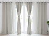 Blackout Curtain 2 Panels 52 Inch Wide Greyish White ""BLACKOUT SALE"" 2 PANELS for $20