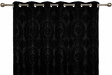 Grommet Blackout Curtain Taffeta Damask 56" Wide Curtain