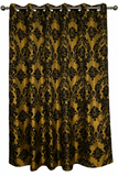 Grommet Blackout Curtain Taffeta Damask 56" Wide Curtain