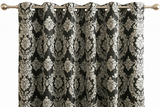 Grommet Blackout Curtain Taffeta Damask 56" Wide Curtain