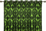 Grommet Blackout Curtain Taffeta Damask 56" Wide Curtain