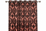 Grommet Blackout Curtain Taffeta Damask 56" Wide Curtain