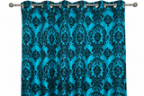 Grommet Blackout Curtain Taffeta Damask 56" Wide Curtain