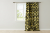 Grommet Blackout Curtain Taffeta Damask 56" Wide Curtain