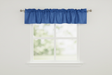 Faux Silk Dupioni Window Valance 56 Inch Wide - Royal Blue