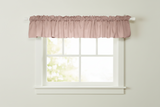 Solid Poplin Window Valance 58" Wide - Blush