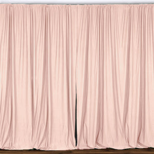 Solid Poplin Window Curtain or Photography Backdrop 58" Wide Blush