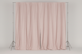 Solid Poplin Window Curtain or Photography Backdrop 58" Wide - Blush