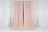 Solid Poplin Window Curtain or Photography Backdrop 58" Wide - Blush