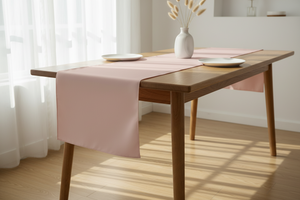 Poplin Table Runner Solid - Blush