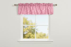 Pintuck Window Valance 52" Wide - Blush