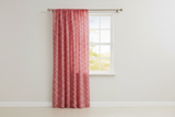 Cotton Curtain Floral Print Botanic Flower Pattern 58 Inch Wide - Red