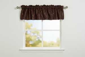 Pintuck Window Valance 52" Wide - Brown