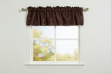 Pintuck Window Valance 52" Wide - Brown