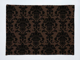 Poplin Damask Floral Dinner Table Placemats Holiday Home Decoration 13" x 19" (Pack of 4)