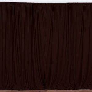 Solid Poplin Window Curtain or Photography Backdrop 58" Wide Brown