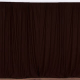 Solid Poplin Window Curtain or Photography Backdrop 58" Wide Brown