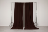Solid Poplin Window Curtain or Photography Backdrop 58" Wide - Brown