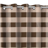 Grommet Blackout Curtain Poplin Buffalo Checkered 56" Wide Curtain