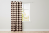 Grommet Blackout Curtain Poplin Buffalo Checkered 56" Wide Curtain