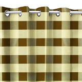Grommet Blackout Curtain Poplin Buffalo Checkered 56" Wide Curtain