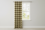 Grommet Blackout Curtain Poplin Buffalo Checkered 56" Wide Curtain