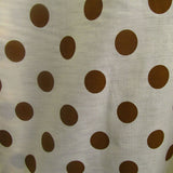 Poly-Cotton Polka Dots Print Fabric for Arts, Crafts, & Sewing