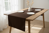 Poplin Table Runner Solid - Brown
