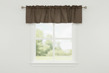Faux Burlap Window Valance 58" Wide - Brown