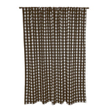 Poplin Tavern Gingham Check Print Polyester Window Curtain 58 Inch Wide