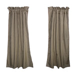 Cotton 1/8th Inch Small Gingham Checkered Curtain 58 Inch Wide - Brown