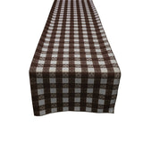 Poplin Tavern Gingham Checkered Polyester Table Runner