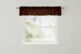 Crinkle Taffeta Window Valance 52" Wide - Brown