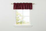 Pintuck Window Valance 52" Wide - Burgundy