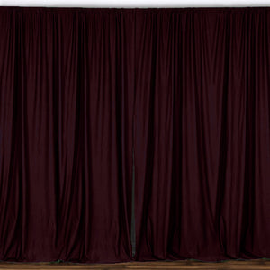 Solid Poplin Window Curtain or Photography Backdrop 58" Wide Burgundy
