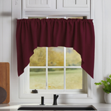 Poplin Solid Swag Window Valance 72" Wide / 36" Tall